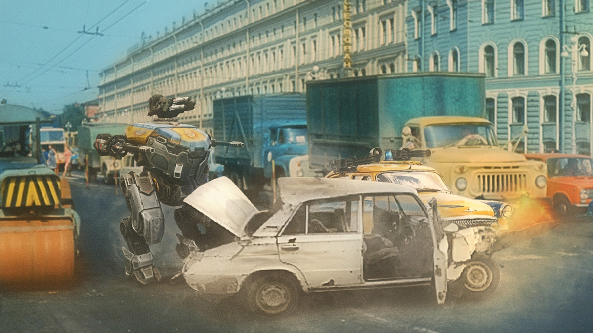 Ретро в стиле блокбастера, или Как советский инженер-супергерой Антон Старков создал удивительный костюм, а владимирский фотограф Вадим Аксёнов заснял происходящее на камеру.