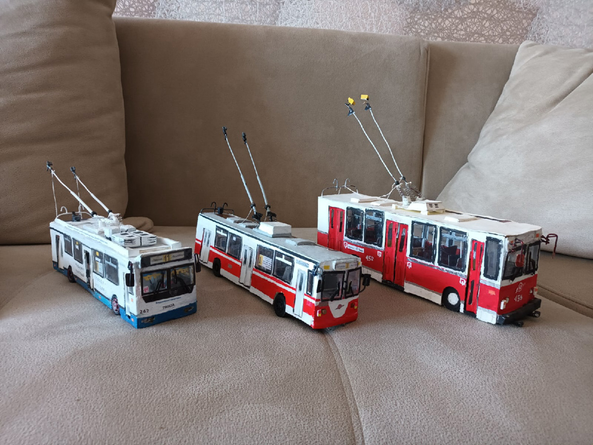 Михаил Кузнецов делает мини-копии владимирских троллейбусов. Молодой человек собирает модели в масштабе 1:43. В его коллекции уже три рогатых транспорта. И это только начало. В перспективе Михаил хочет создать модели всех имеющихся маршрутов. А когда получит права, мечтает стать водителем троллейбуса.