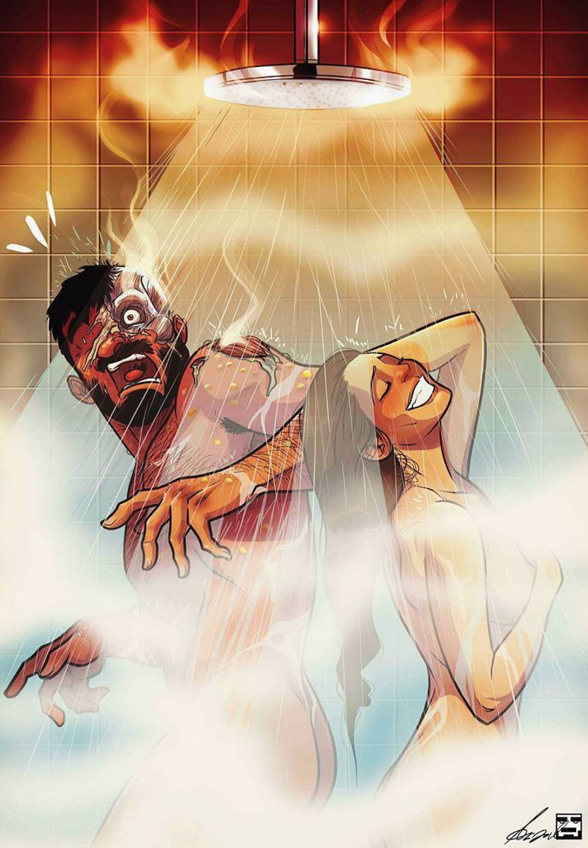 Фотограф Ольга Симкина запечатлела «семейные траблы» юриста Никиты Бельнова и его «возлюбленной», модели Анны Ухаловой. Испуг при взгляде на весы, тёплые объятия после ссоры, совместная уборка — эти и другие ситуации, встречаемые на популярных в Сети рисунках Иегуды Девира, практически незнакомые друг другу владимирцы отыграли с неподдельной искренностью.