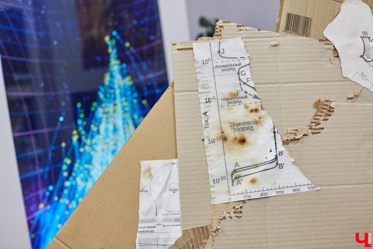 Современное искусство многогранно и не меньше празднующего сегодня 11-летие ИЦАЭ следит за трендами: вечером 20 октября во владимирском центре собрались горожане, чтобы совместить «эко» и «арт» при участии резидента 33zagfest Елены Барышниковой. За полтора часа на холсте из рваного картона сложился портрет Александра Григорьевича Столетова, известного русского физика и нашего земляка. Причём не простой портрет, а экологичный, ведь составлен он из ненужных вещей и старых журналов.