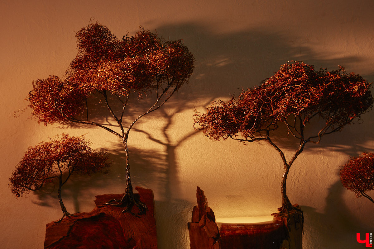 Красота осеннего леса вдохновила владимирского скульптора Михаила Блинова на цикл новых работ. Картину волшебной природы мастер воссоздал с помощью дерева, металла и стали. Наше издание первым увидело удивительные панно в мастерской художника.