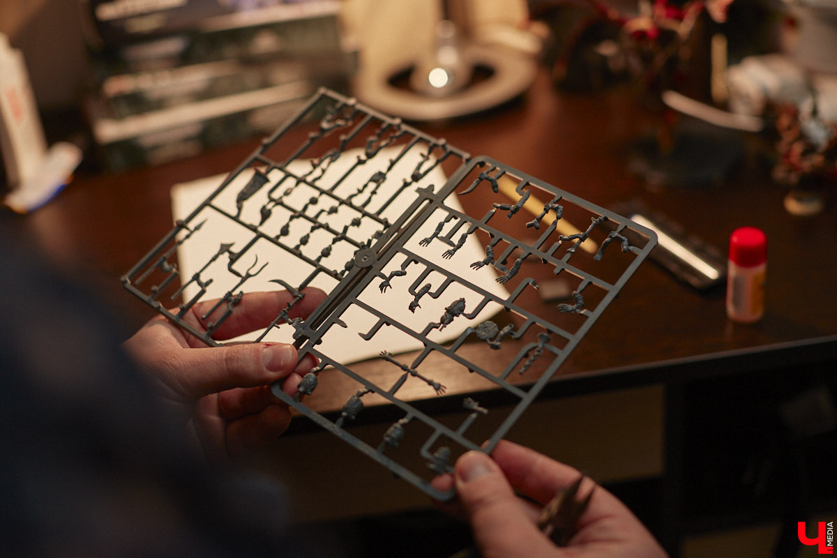 Целая армия монстров расположилась на нескольких полках в квартире многоэтажного дома. Коллекционирует воинов из настольной игры Warhammer житель Владимира Александр Гуськов, при этом он не просто покупает готовые фигурки, а собирает и раскрашивает их своими руками.