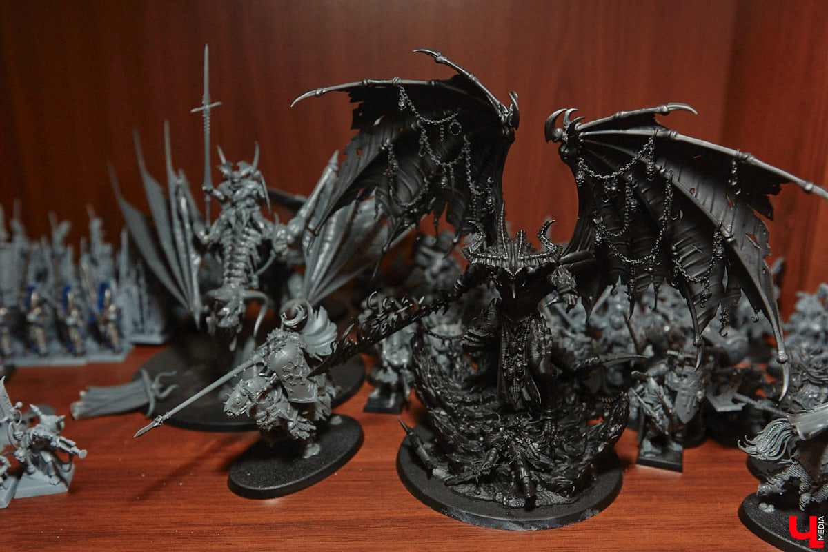 Целая армия монстров расположилась на нескольких полках в квартире многоэтажного дома. Коллекционирует воинов из настольной игры Warhammer житель Владимира Александр Гуськов, при этом он не просто покупает готовые фигурки, а собирает и раскрашивает их своими руками.