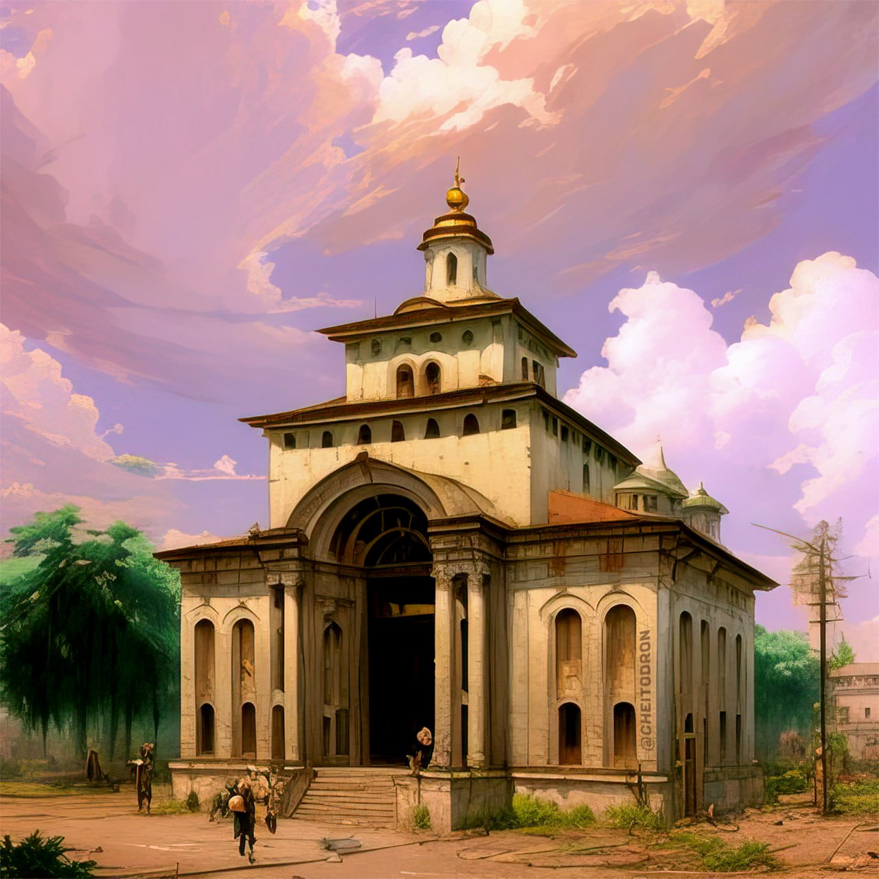 Четыре нейропятницы Telegram-канала «Чей-то дрон» позади. Золотые ворота пронеслись сквозь несколько измерений, город сильно изменился. Технологии не пощадили даже котов! Наслаждаемся эффектным визуалом и узнаём у авторов Telegram-канала, как создаются нерукотворные картины.