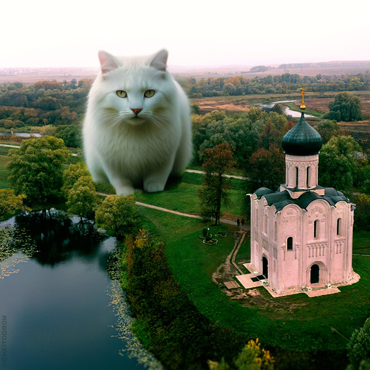 Четыре нейропятницы Telegram-канала «Чей-то дрон» позади. Золотые ворота пронеслись сквозь несколько измерений, город сильно изменился. Технологии не пощадили даже котов! Наслаждаемся эффектным визуалом и узнаём у авторов Telegram-канала, как создаются нерукотворные картины.