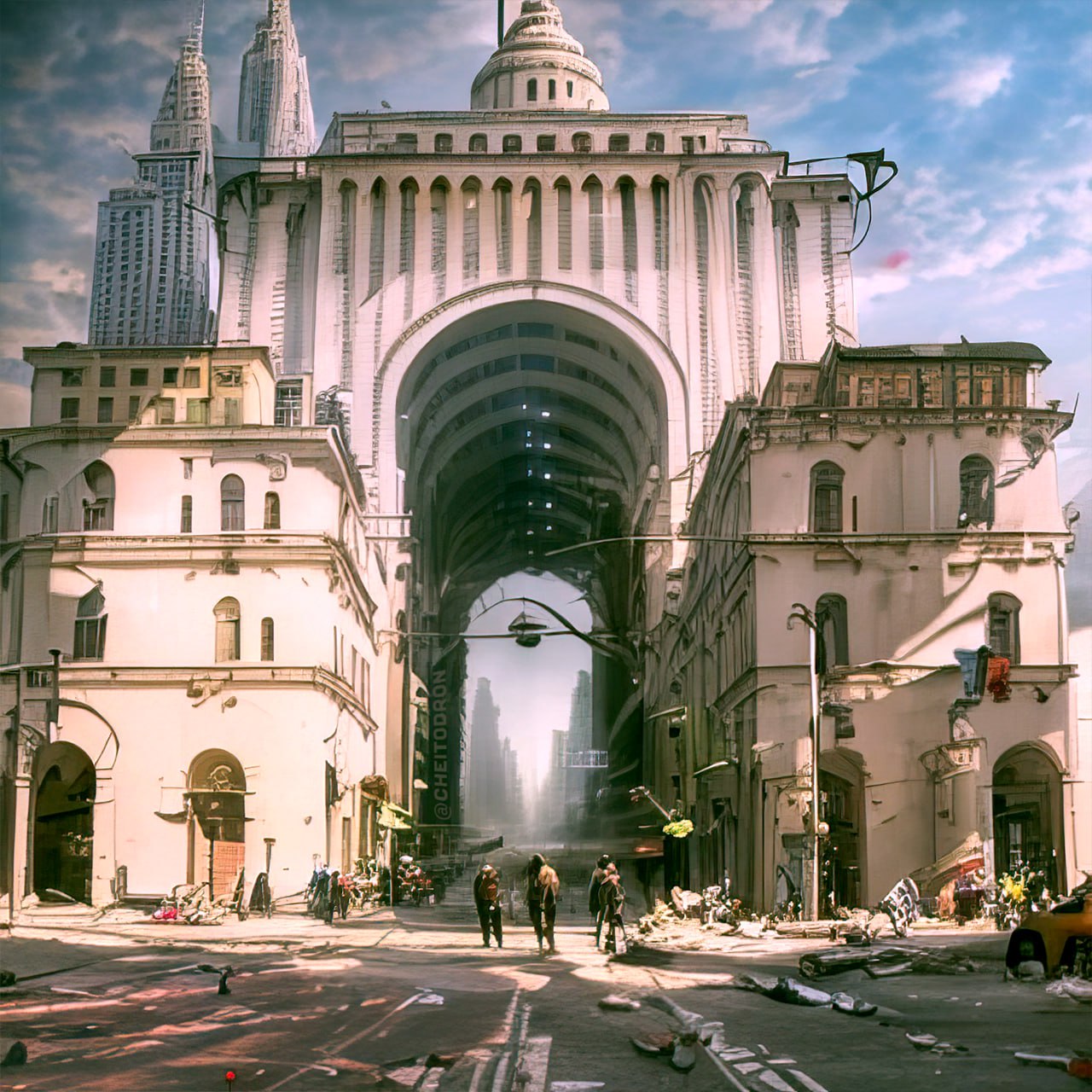 Четыре нейропятницы Telegram-канала «Чей-то дрон» позади. Золотые ворота пронеслись сквозь несколько измерений, город сильно изменился. Технологии не пощадили даже котов! Наслаждаемся эффектным визуалом и узнаём у авторов Telegram-канала, как создаются нерукотворные картины.