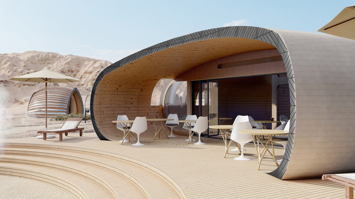 Модульные домики архитектора Артёма Рубцова становятся всё круче. В социальных сетях владимирец называет новый проект глэмпинга на озере Иссык-Куль самым необычным опытом своей команды, и это не пустые слова, ведь её зона комфорта находится между «невозможно сделать» и «не верю, что здание строится». Чем же архитектор удивит путешествующих по Киргизии туристов?