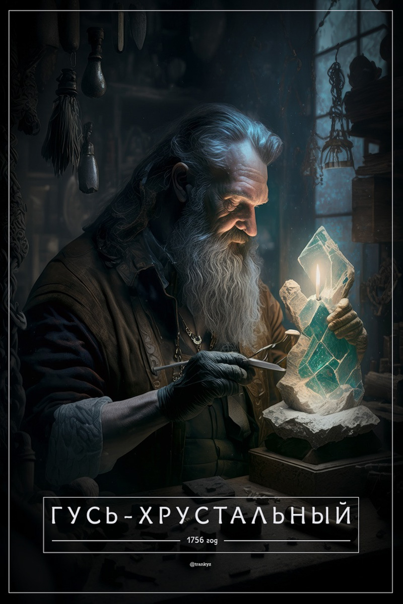 Богатырь Муром, князь Владимир и мастер Гусь-Хрустальный – мрачноватые и одновременно сказочные портреты городов, созданные с помощью нейросети, взорвали интернет. Автор проекта щедро делится работами с подписчиками своего канала @trankyzer в Телеграм. Поклонники требуют еще и еще! Создатель серии «Города России глазами нейросети» рассказал об идее «Ключ-Медиа».