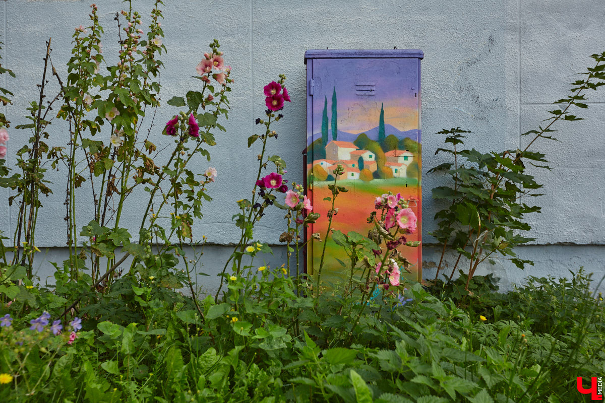 Серые пятна в виде коммуникационных шкафов не добавляют городу лоска. Но художники нашли решение. Невзрачный фасад стал для них холстом. В этом году благодаря фестивалю «Загфест33» Владимир пополнился яркими акцентами, а на прямоугольных корпусах появились картины. Какие? Смотрите в нашем фотообзоре