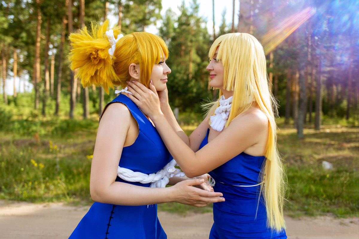 Участники косплей-команды из Владимирской области организовали фотосессию на тему популярного аниме. Все костюмы ребята сделали своими руками. В результате персонажи «Доктора Стоуна» материализовались прямо на берегу реки Клязьмы.