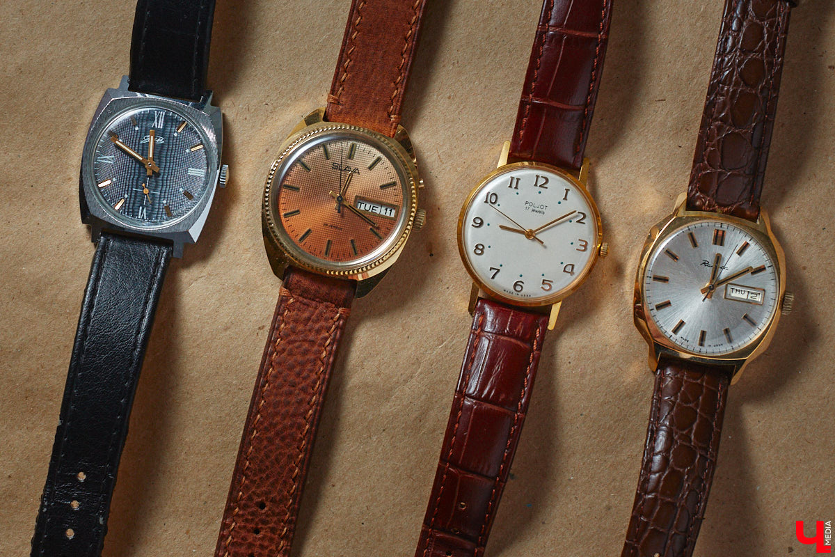 Вы наверняка помните часы советских времен: массивный браслет на стене или тонкий ремешок с циферблатом на запястье мамы. У некоторых они хранятся до сих пор, а кто-то даже собрал внушительную коллекцию. У Дмитрия Фиалковского из Владимира около 300 механизмов, и самые интересные из них воочию оценил «Ключ-Медиа».