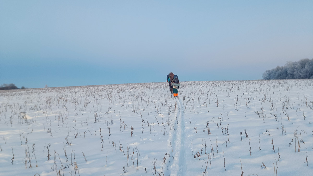 Пока все прятались по домам, владимирские туристы даже не планировали отменять свой традиционный поход. Несмотря на мороз, четверо экстремалов отправились в путешествие на лыжах с ночевкой. За два дня они прошли 40 км по заснеженному маршруту.
