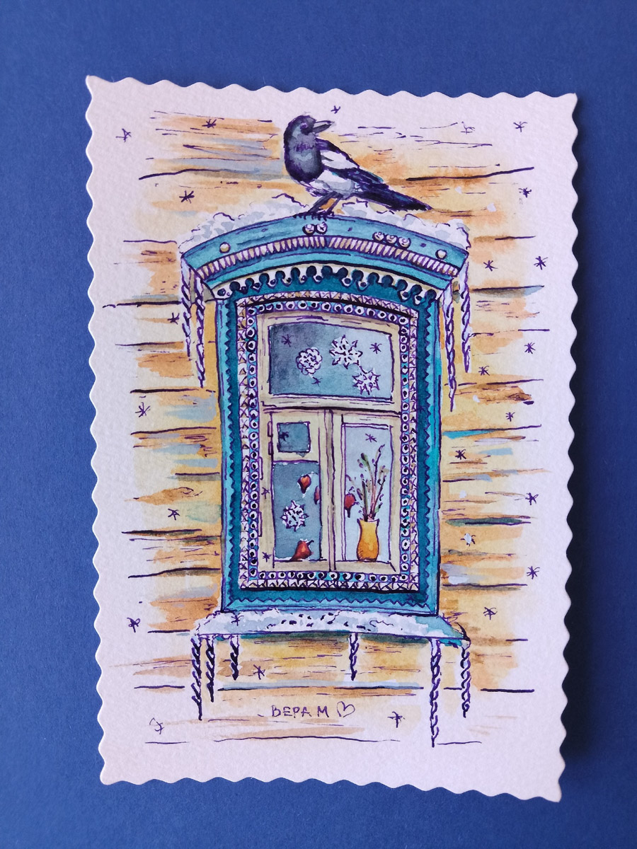 Художница из Перми создала открытки, на которые ее вдохновили наличники Владимира и Суздаля. После путешествия по 33-му региону Вера Морозова с уверенностью заявляет: наши архитектурные элементы кардинально отличаются от тех, что сохранились в других городах.