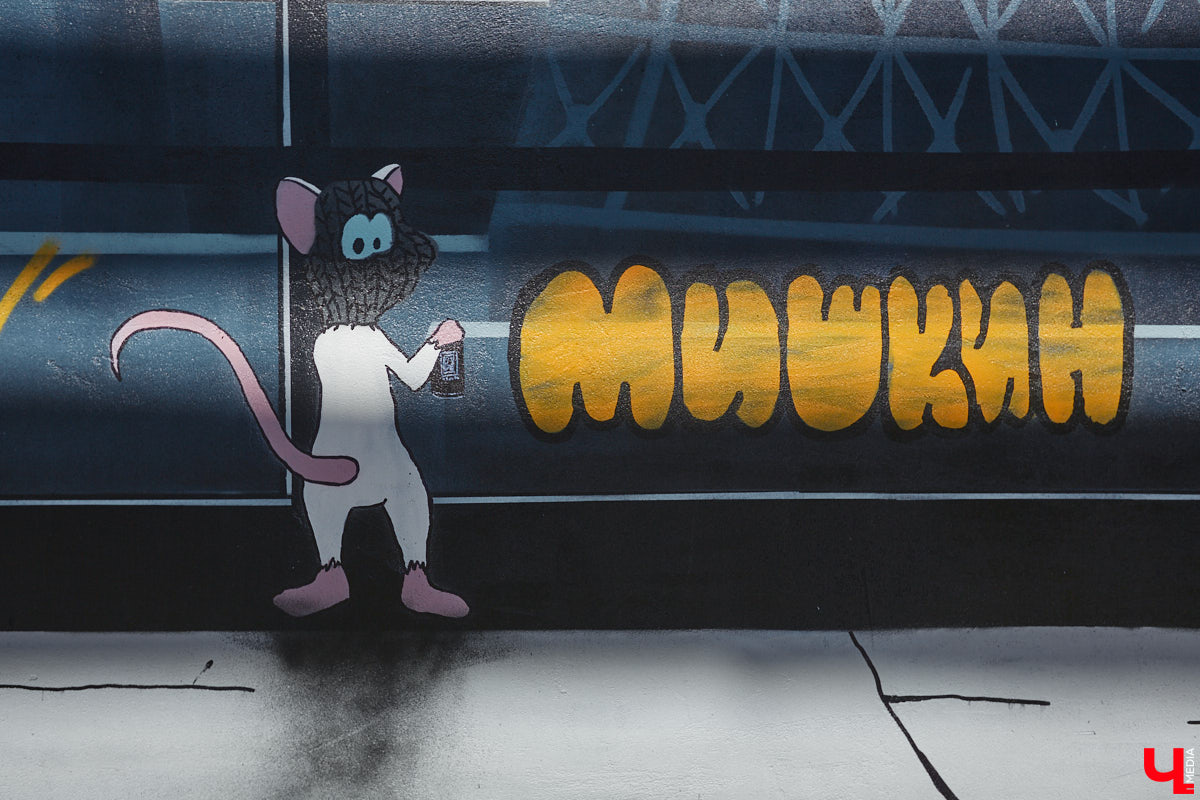 На территории креативного пространства «Турбина» появился стрит-арт с приятным ностальгическим шлейфом. Автором остросюжетного творения под названием «ТЭЦ-1. Вторжение» стал местный райтер Мишкин. Использовав такой прием, как флешбэк, он отправил нас прямиком в 90-е, когда две мультяшные мышки строили планы по завоеванию мира.
