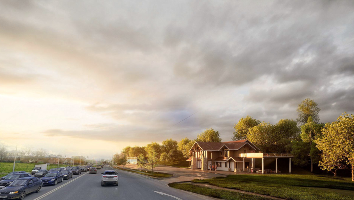 Пока Лыбедская магистраль — недружелюбная для пешеходов территория. Но эта ситуация скоро изменится. Там появится линейный парк с озеленением и точками притяжения, который должен замкнуть контур туристического маршрута по границам древнего города. С проектом благоустройства «Ключ-Медиа» познакомили его авторы.