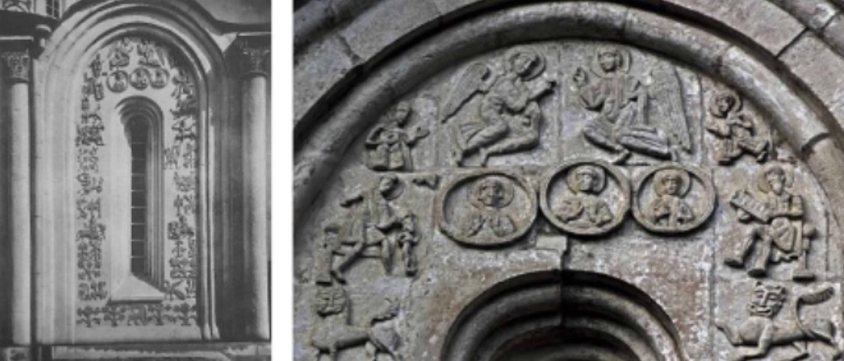 Дмитриевский собор — драгоценный ларец, хранящий множество разнообразных сюжетов. За это его еще называют поэмой в камне. Поэтичное сравнение и не более? Вовсе нет. Стоит только присмотреться к барельефам, сколько историй в них зашифровано? Мы приведем некоторые версии ученых, попытавшихся подобрать ключ к их разгадке.