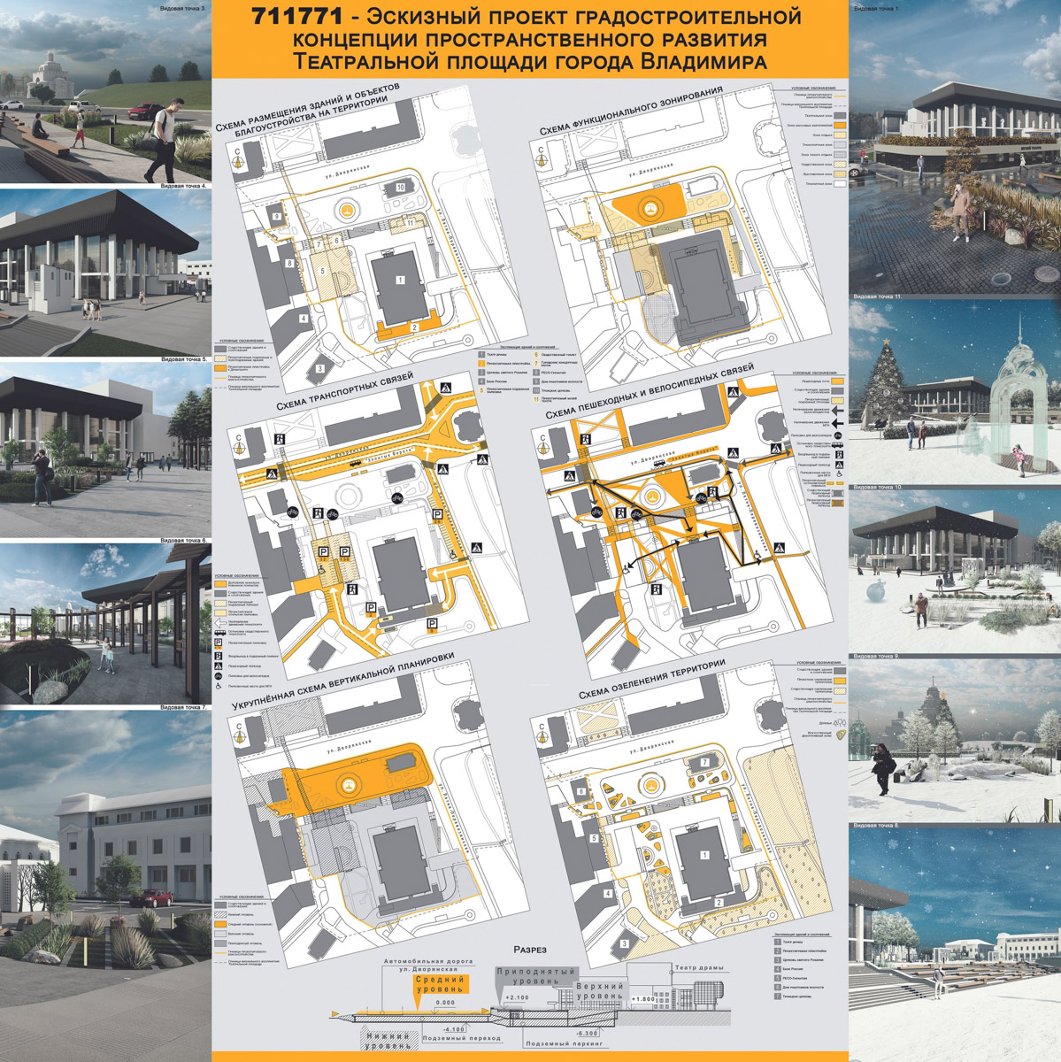 Театральную площадь ждут перемены. В областном центре завершился второй этап конкурса на разработку концепции развития исторического пространства. Не исключено, что работу, которую отметят члены жюри, возьмут за основу благоустройства территории в центре Владимира!