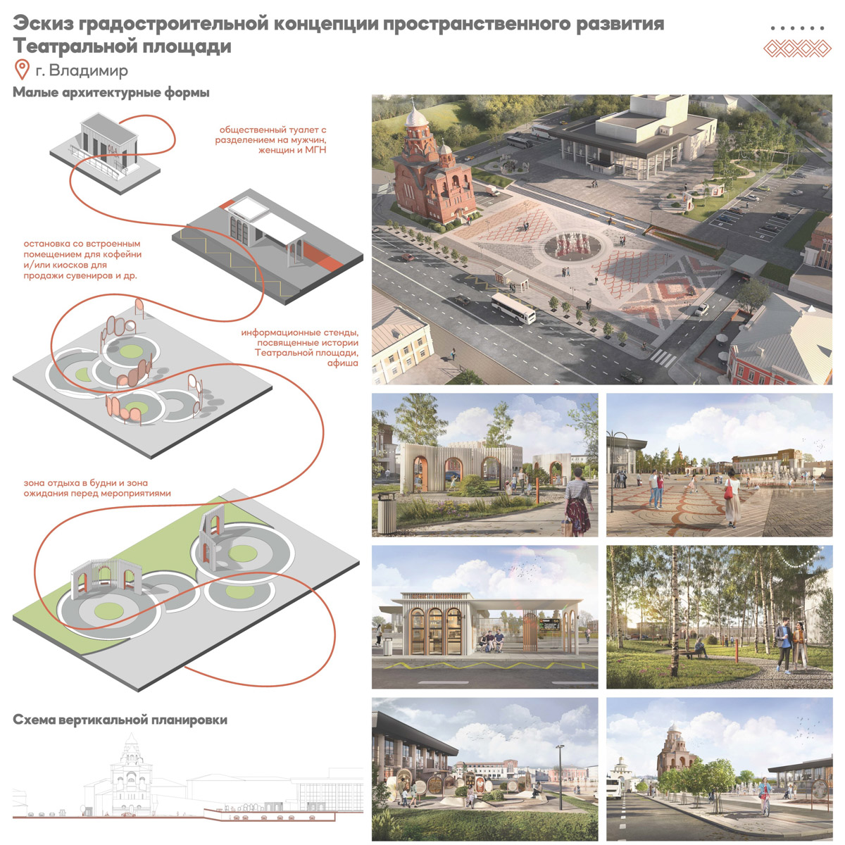 Театральную площадь ждут перемены. В областном центре завершился второй этап конкурса на разработку концепции развития исторического пространства. Не исключено, что работу, которую отметят члены жюри, возьмут за основу благоустройства территории в центре Владимира!