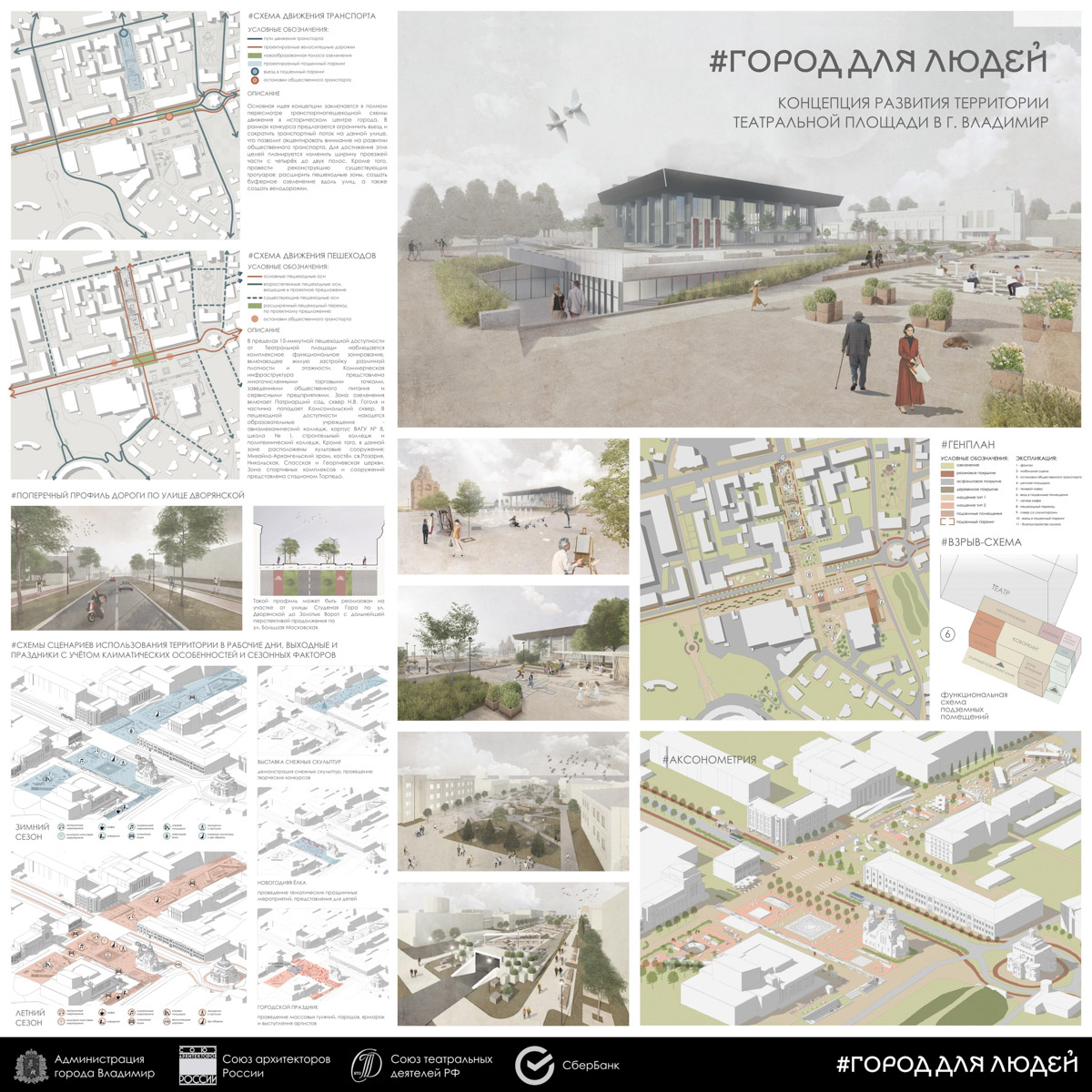 Театральную площадь ждут перемены. В областном центре завершился второй этап конкурса на разработку концепции развития исторического пространства. Не исключено, что работу, которую отметят члены жюри, возьмут за основу благоустройства территории в центре Владимира!