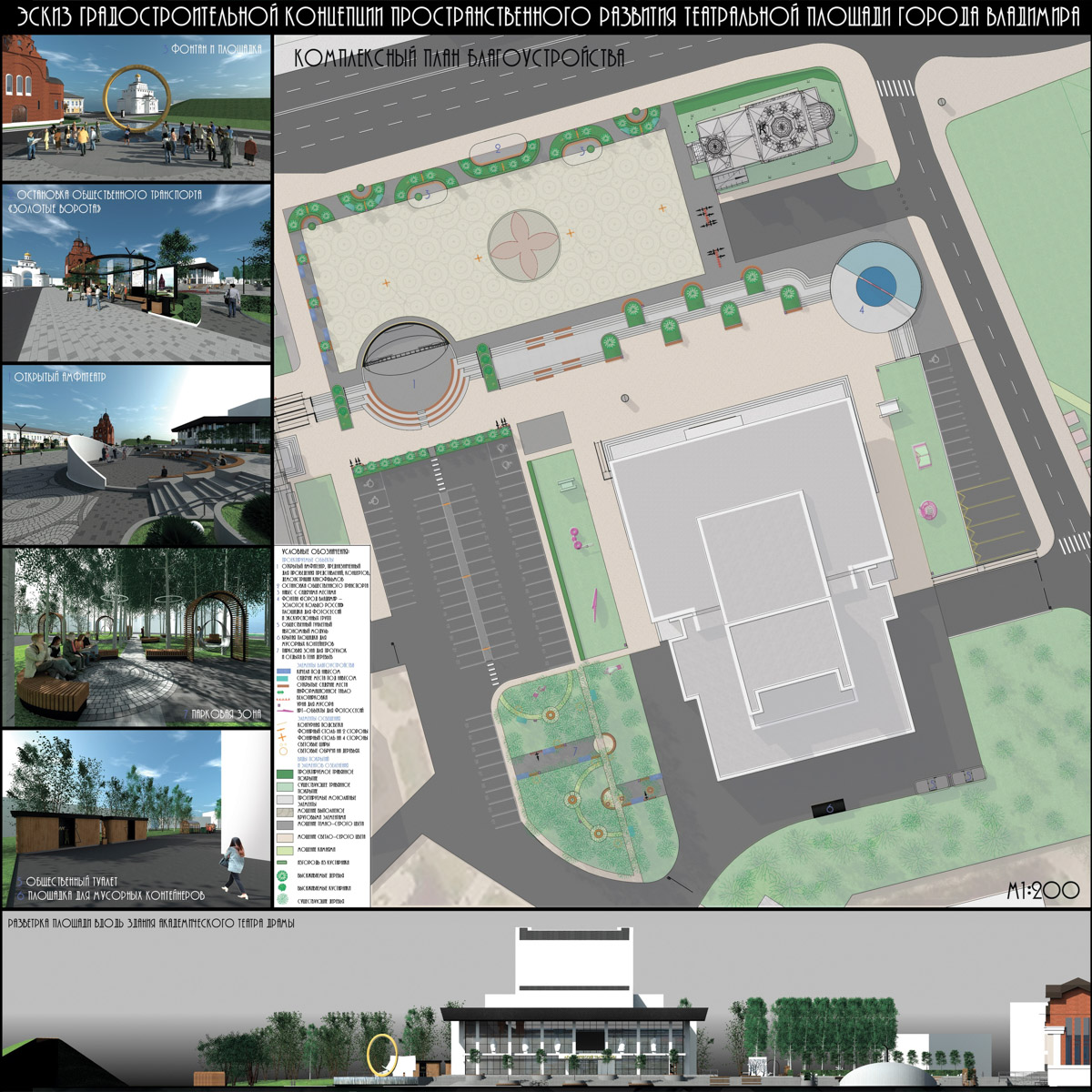 Театральную площадь ждут перемены. В областном центре завершился второй этап конкурса на разработку концепции развития исторического пространства. Не исключено, что работу, которую отметят члены жюри, возьмут за основу благоустройства территории в центре Владимира!