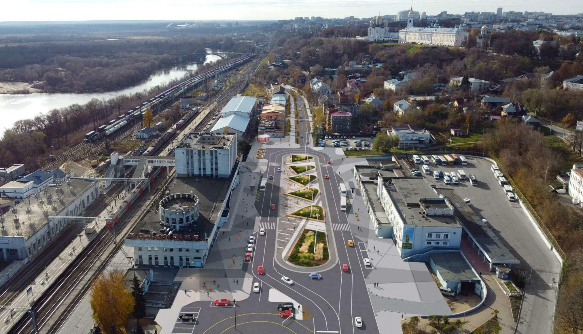 В Старых садах на улице Мира расчистят пруды и сделают набережную. Начнут, как обещают, уже летом. Еще один масштабный проект сезона — реконструкция Вокзальной площади. Полностью преобразование локации завершится через два с половиной года.