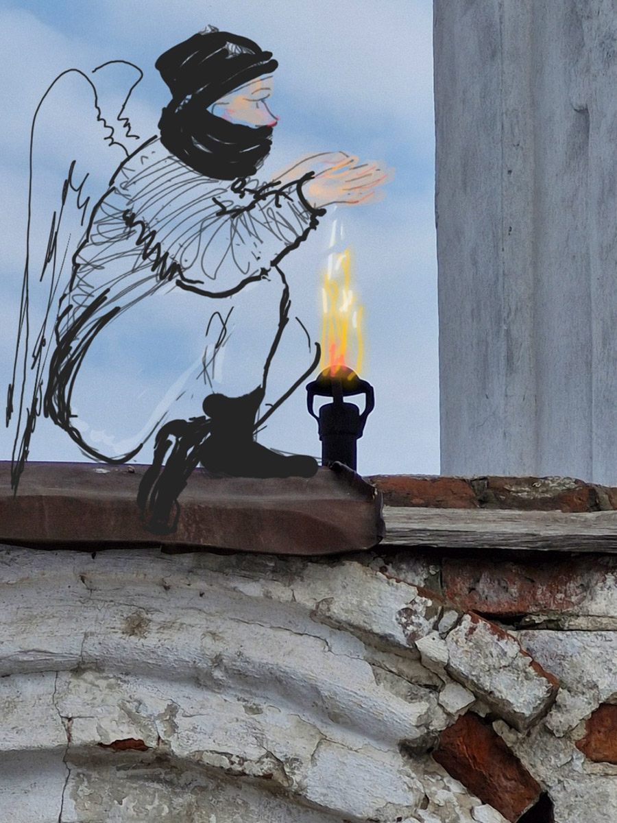 У владимирского реставратора Татьяны Рычковой необычное хобби: она оживляет фотографии. Однажды художница открыла для себя искусство в смартфоне, и теперь в специальном редакторе делает зарисовки прямо на снимках, населяя владимирские локации и объекты разными героями, образами, фигурами.