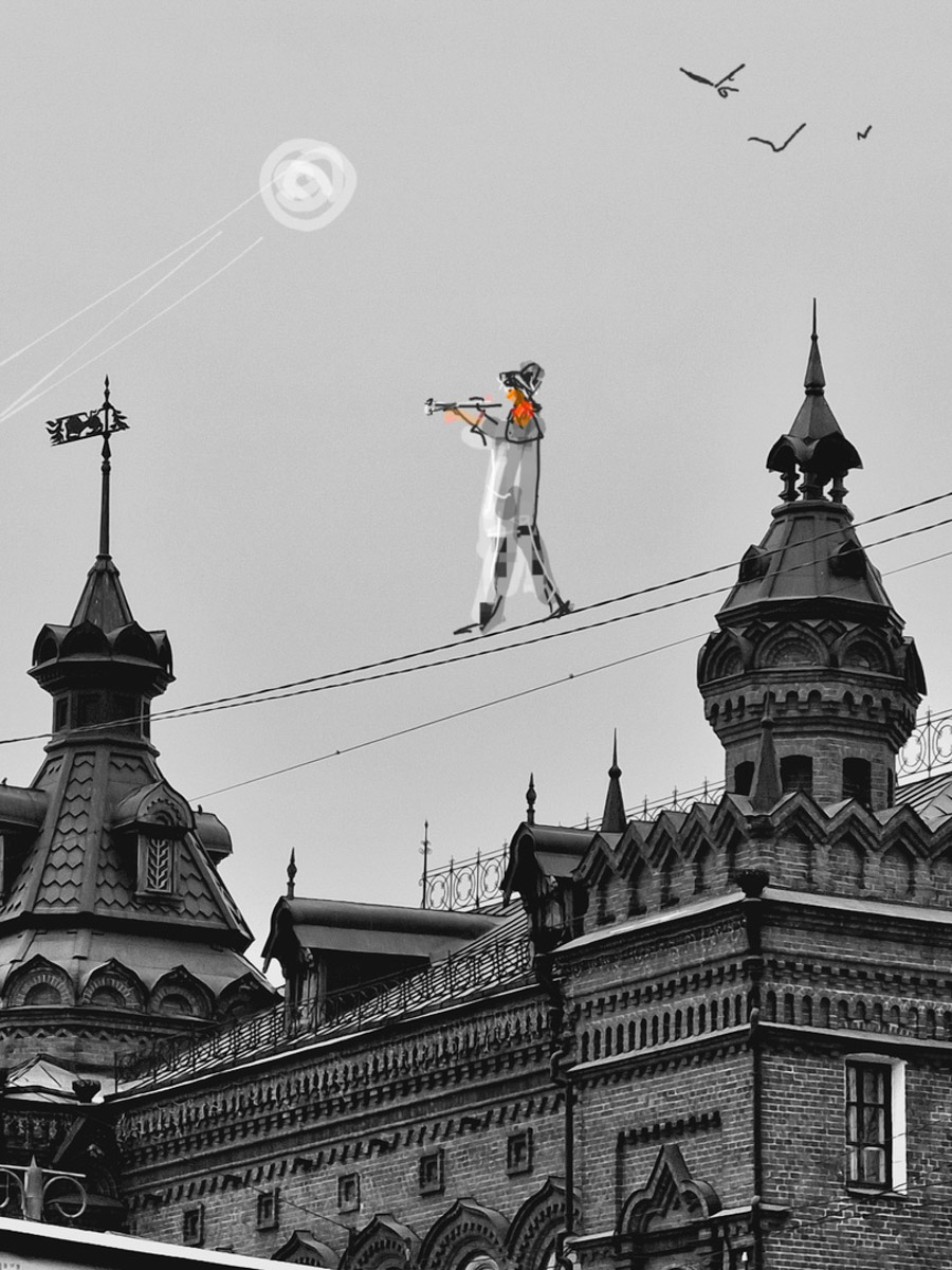 У владимирского реставратора Татьяны Рычковой необычное хобби: она оживляет фотографии. Однажды художница открыла для себя искусство в смартфоне, и теперь в специальном редакторе делает зарисовки прямо на снимках, населяя владимирские локации и объекты разными героями, образами, фигурами.