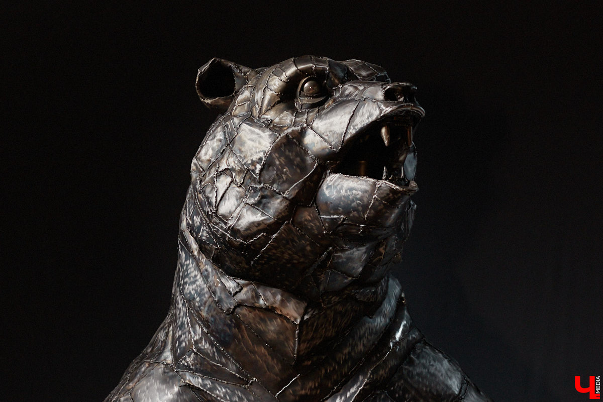 Видели ли вы когда-нибудь огромного металлического медведя, сваренного словно пазл по частям? Мы — да! Владимирский скульптор Михаил Блинов представил новую монументальную работу, весящую около полутонны, на изготовление которой ушло 15 километров сварочной проволоки! Сейчас стальной гигант выставлен в Доме художников на территории Центрального городского парка. В мастерскую творца заглянул и «Ключ-Медиа».