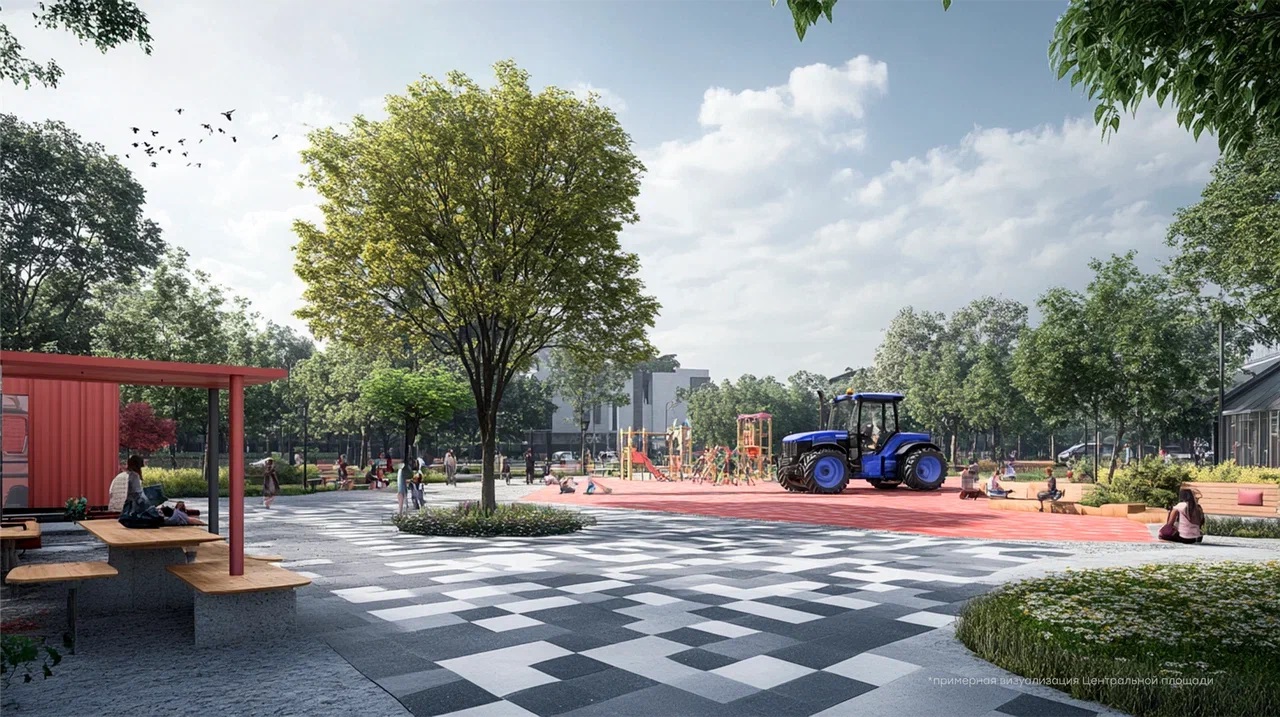 Федеральный девелопер GloraX, возводящий масштабный жилой квартал на месте бывшего Владимирского тракторного завода, разработал концепцию общественных пространств на территории проекта. Одним из важнейших элементов благоустройства станет welcome-плаза — центральная площадь в GloraX Октябрьский, не имеющая аналогов во Владимире.