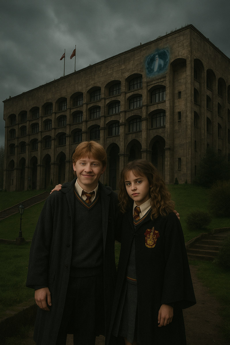 Пока во Владимире снимают сериалы про 90-е, его жители придумывают фантастические сюжеты. На этот раз благодаря нейросетям и таланту рилсмейкера Елены Журавлевой на улицах областного центра появились герои из «Игры престолов» и «Гарри Поттера», а Гусь-Хрустальный стал пленником антиутопии The Last of Us.