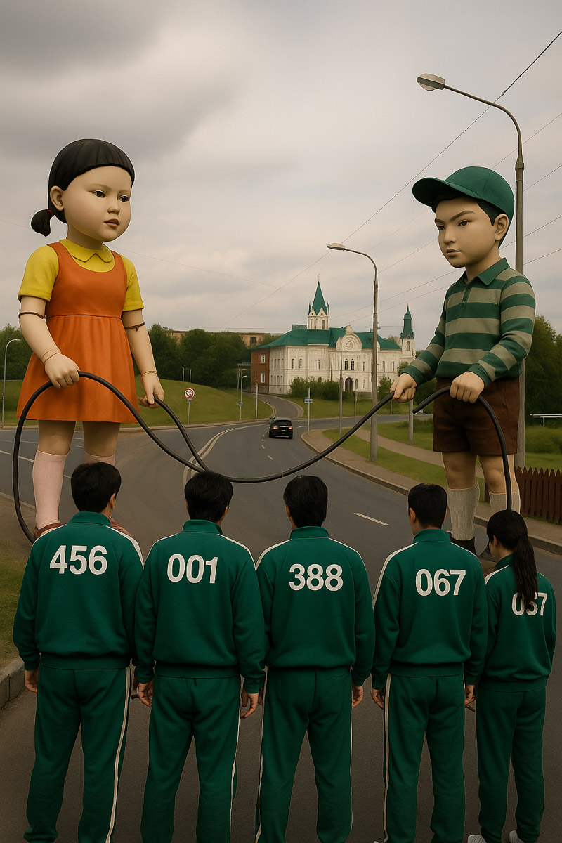 Пока во Владимире снимают сериалы про 90-е, его жители придумывают фантастические сюжеты. На этот раз благодаря нейросетям и таланту рилсмейкера Елены Журавлевой на улицах областного центра появились герои из «Игры престолов» и «Гарри Поттера», а Гусь-Хрустальный стал пленником антиутопии The Last of Us.