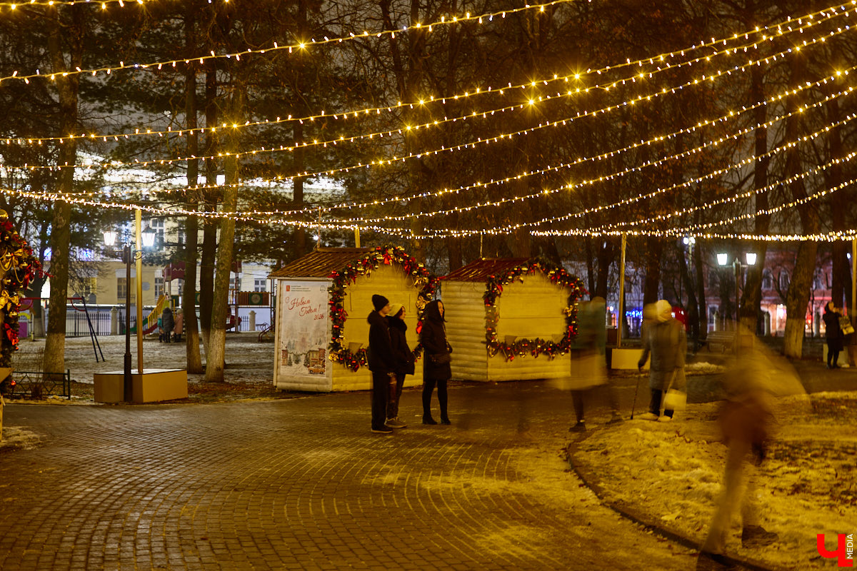 Раз, два, три, ёлочка, гори! Дождались. Главное новогоднее дерево Владимира не без проблем и проволочек, но наконец-то зажглось. На Соборной площади установили светомузыкальную конструкцию с огромным сияющим шатром. Какими еще новинками радует столица 33-го региона накануне зимних торжеств?
