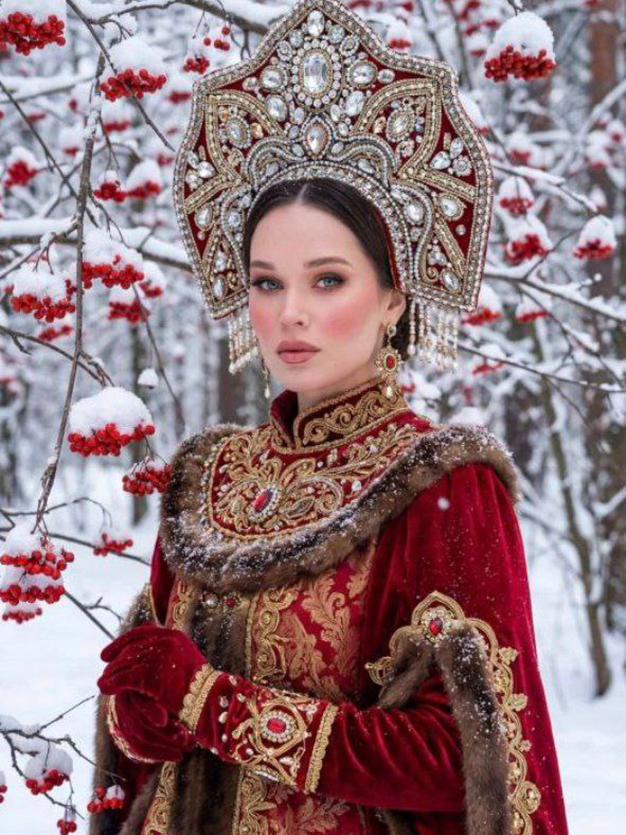 Девушки из 33-го региона повторили завирусившийся тренд этой зимы на трек в современной обработке «Расскажи, Снегурочка, где была». Внучки Деда Мороза предстали в нарядах а-ля рюс: расписных кокошниках и богато украшенных платьях. Большинство образов сгенерировал ИИ, но некоторые — настоящие фотосессии в заснеженном лесу. Смотрим и вдохновляемся!