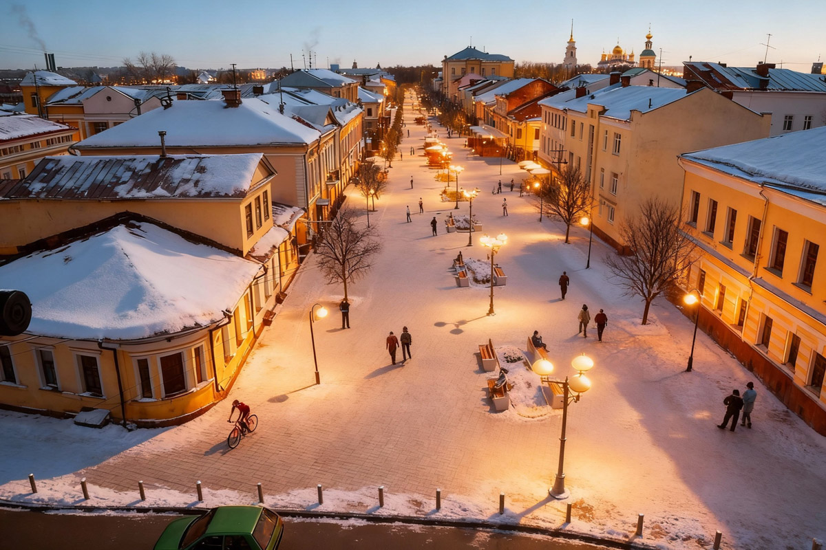 Как пел Юрий Антонов, «мечта сбывается и не сбывается». В случае большинства многообещающих городских проектов она исполниться не успела, но нейродизайнер Анастасия Якимова при помощи ИИ визуализировала для «Ключ-Медиа» идеальный Владимир. Мы представили, каким бы он мог встретить 2026 год, реализуй город все долгосрочные инициативы.