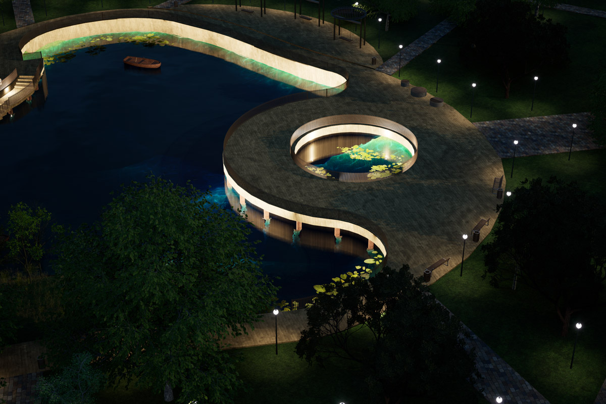 Летом 2025 года Добросельский пруд был одним из лидеров голосования за объекты будущего благоустройства. И хоть проект не победил, идея трансформировать его не осталась забытой. Студенческая команда «Вектор» представила свой взгляд на локацию.