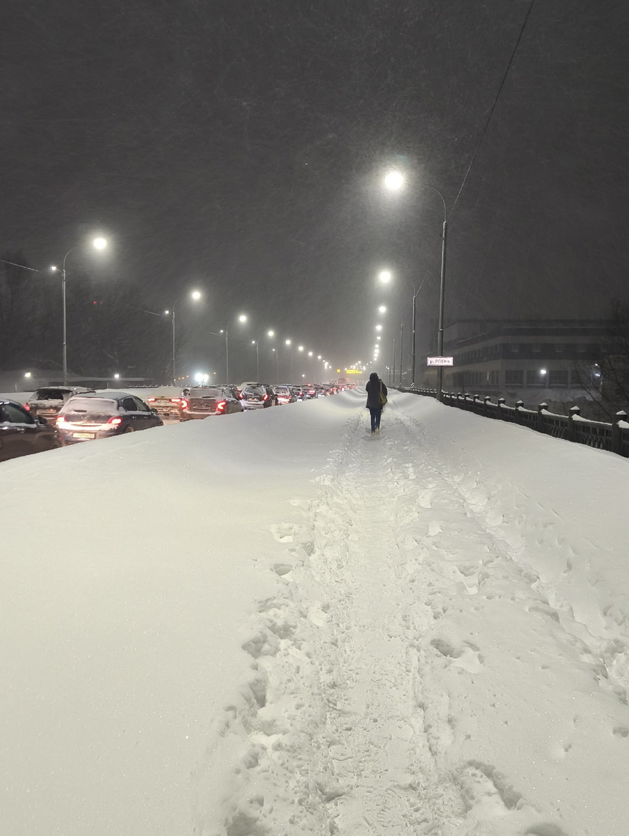 Владимир пережил самый настоящий транспортный коллапс. К снежному армагеддону, затормозившему движение сразу на всех улицах, добавился рухнувший на улице Погодина столб контактной сети. В результате микрорайон Доброе буквально парализовало. Жителям областного центра пришлось штурмовать переполненные автобусы, коротать время в пробках и на остановках или добираться до дома пешком. Комментарии очевидцев — в нашем щедром на эмоции репортаже.