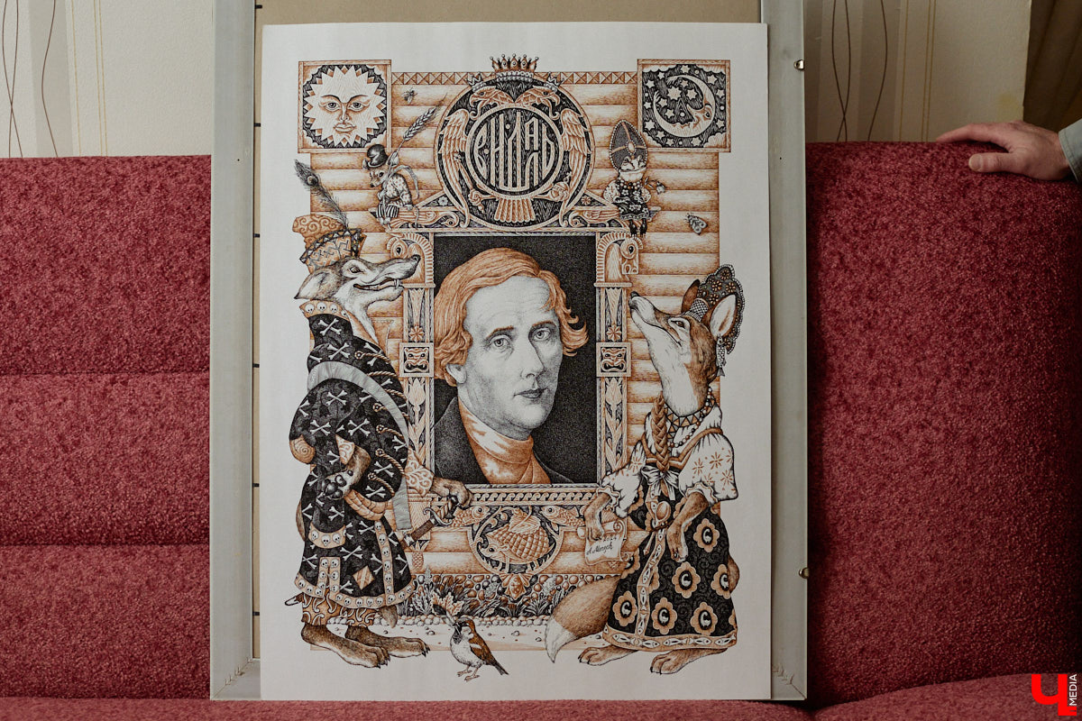 В обычной суздальской квартире живет график Александр Ерашов. Скромная обстановка никак не соответствует масштабам таланта мастера. На его счету несколько монументальных серий, которые «Ключ-Медиа» поспешил осветить. Тем более появился повод: вклад творца в развитие искусства оценила Российская академия художеств.