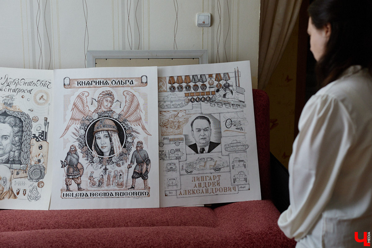 В обычной суздальской квартире живет график Александр Ерашов. Скромная обстановка никак не соответствует масштабам таланта мастера. На его счету несколько монументальных серий, которые «Ключ-Медиа» поспешил осветить. Тем более появился повод: вклад творца в развитие искусства оценила Российская академия художеств.