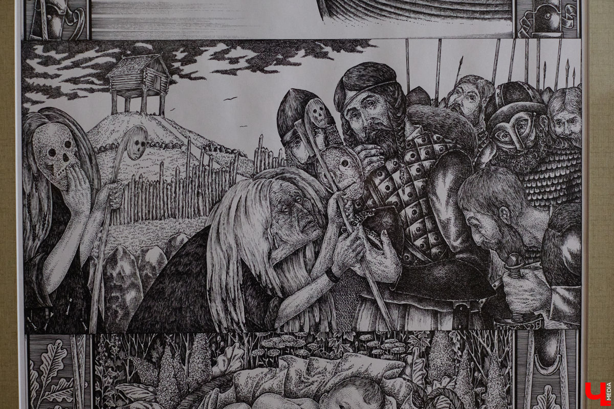 В обычной суздальской квартире живет график Александр Ерашов. Скромная обстановка никак не соответствует масштабам таланта мастера. На его счету несколько монументальных серий, которые «Ключ-Медиа» поспешил осветить. Тем более появился повод: вклад творца в развитие искусства оценила Российская академия художеств.