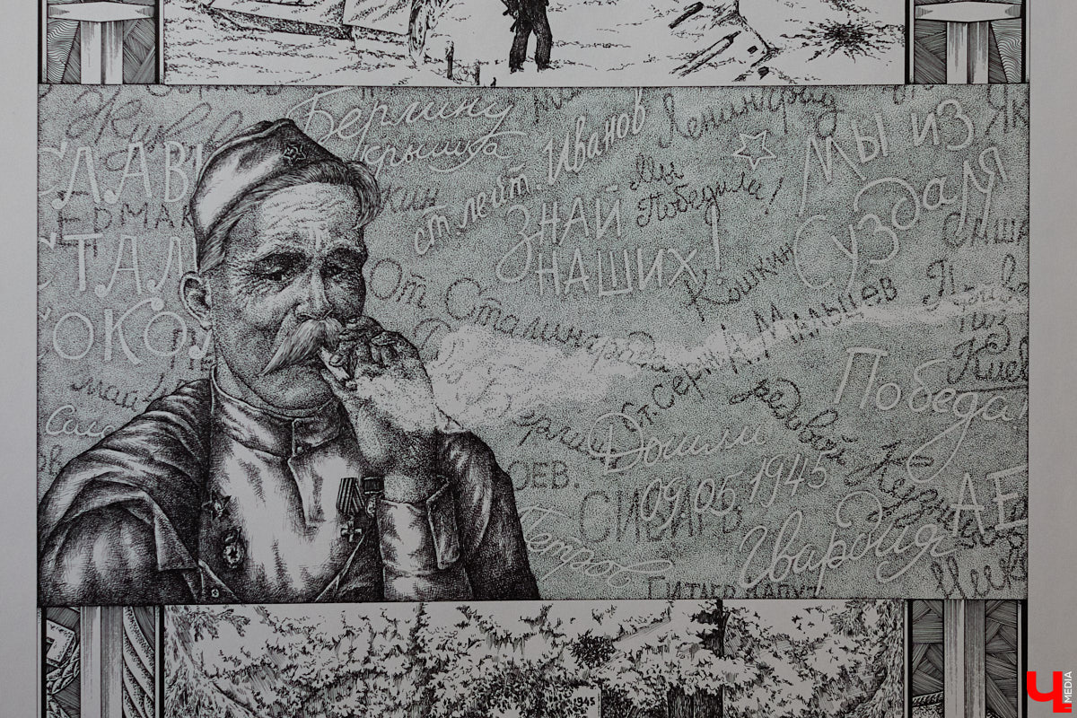 В обычной суздальской квартире живет график Александр Ерашов. Скромная обстановка никак не соответствует масштабам таланта мастера. На его счету несколько монументальных серий, которые «Ключ-Медиа» поспешил осветить. Тем более появился повод: вклад творца в развитие искусства оценила Российская академия художеств.